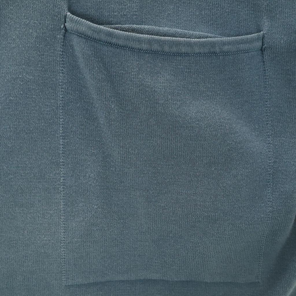 crepuscule Short sleeve Pocket knit T-shirt 2 Charcoal gray Men's Used