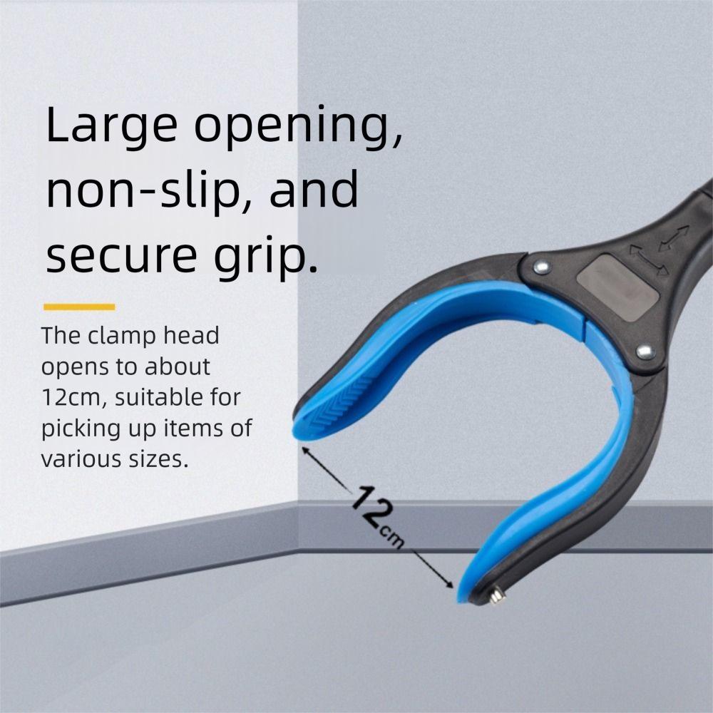 Portable Easy To Hold Foldable Litter Picker Lightweight Wide Claw Mouth Garbage Grabber Safe Collapsible Grabber Stick Garden