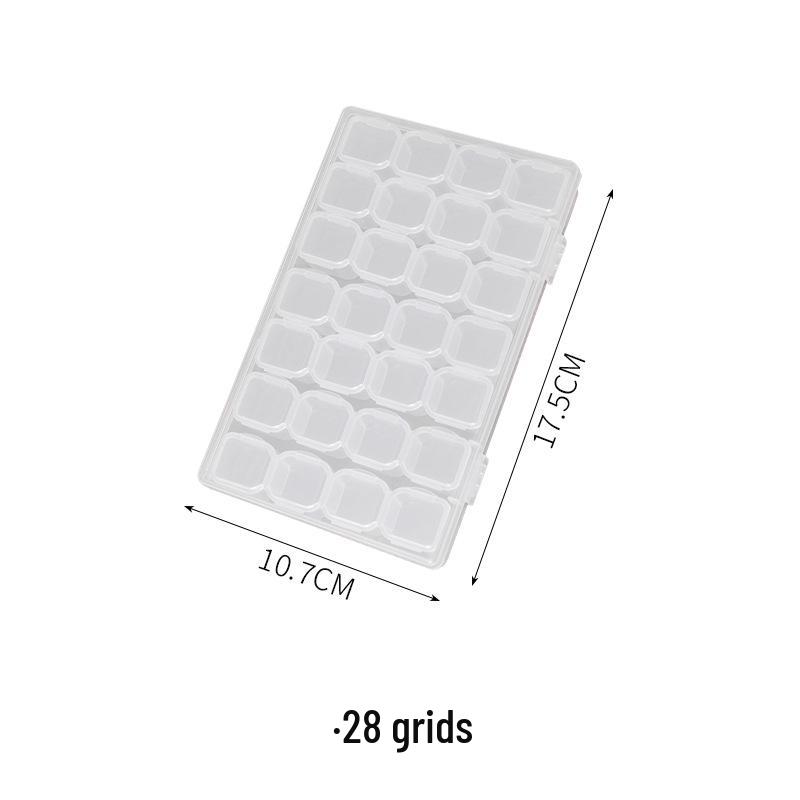 Portable Transparent Jewelry Storage Box: Anti-Oxidation Case for Earrings and Necklaces