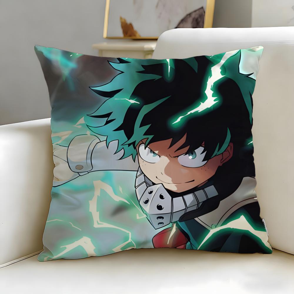 popular anime My Hero Academia Cushion Cover Soft & Easy-Wash Pillow Case – Versatile for Couch, Bed, Travel and Office