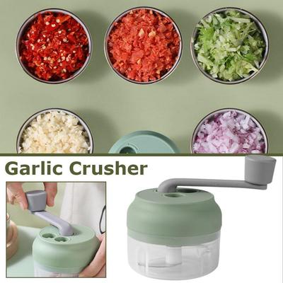 1pc Multifunctional Vegetable Chopper Small Food Processor Hand-Cranked Kitchen Garlic Tool Cho I4E7