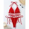 Sexy Micro Bikini 2025 Kruislings Bandage Zwemkleding Vrouw Zwempak Vrouwelijke Tanga Bikini Set 2 Delig Dames Badpak Strandkleding