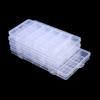 24/15/28 Grids Transparent Plastic Embroidery Floss Storage Box Floss Bobbins Storage Organizer Diy Cross Stitch Sewing Tools