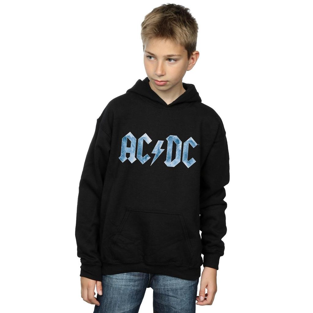 AC/DC Boys Blue Ice Logo Hoodie