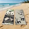 Asciugamano Panda Per Campeggio All'aperto Asciugamano da Spiaggia Carino Bambù Super Assorbente Asciugatura Rapida Asciugamano Estivo