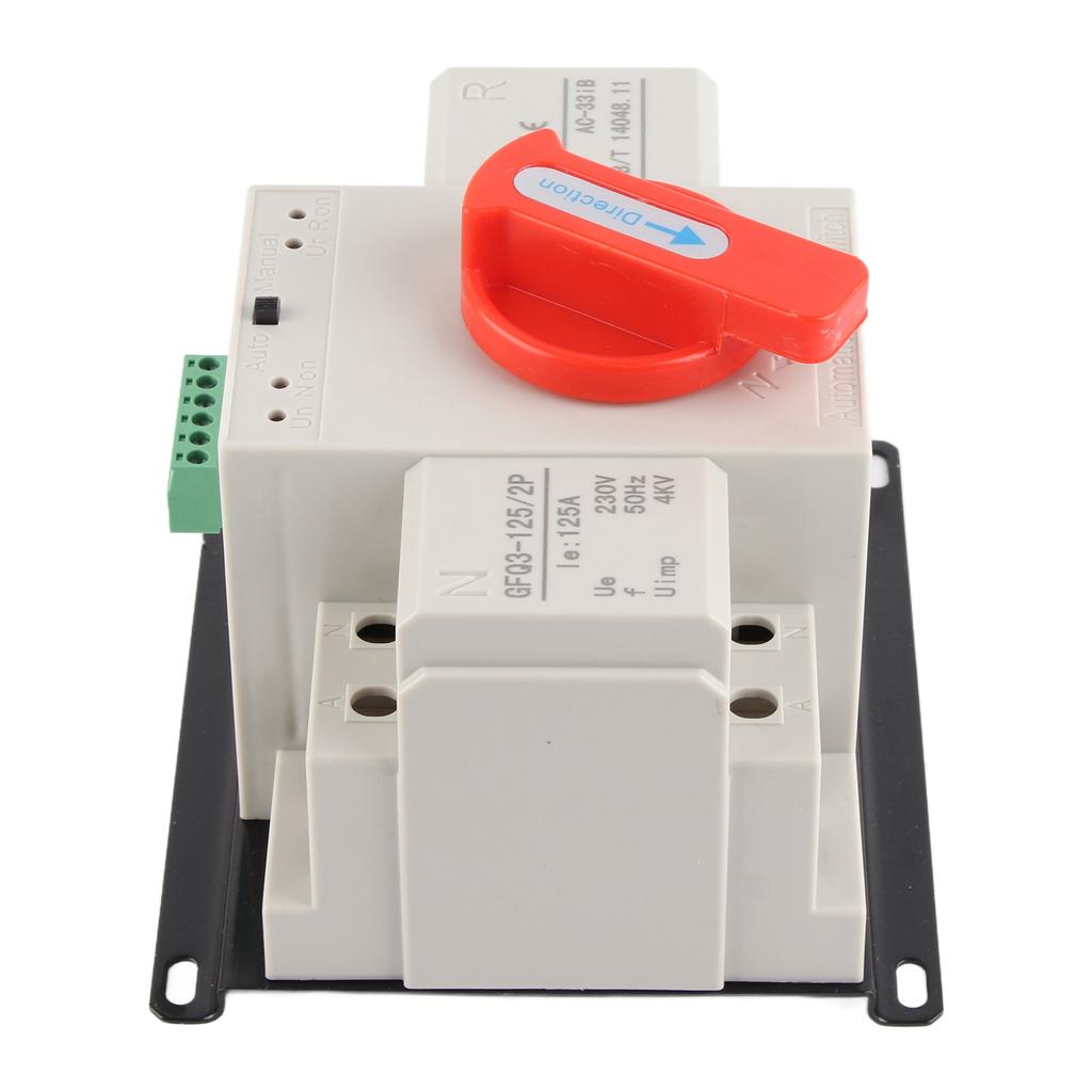 AC230V 125A Mini Dual Power Automatic Transfer Switch ATS 2P Generator Transfer Changeover Switch