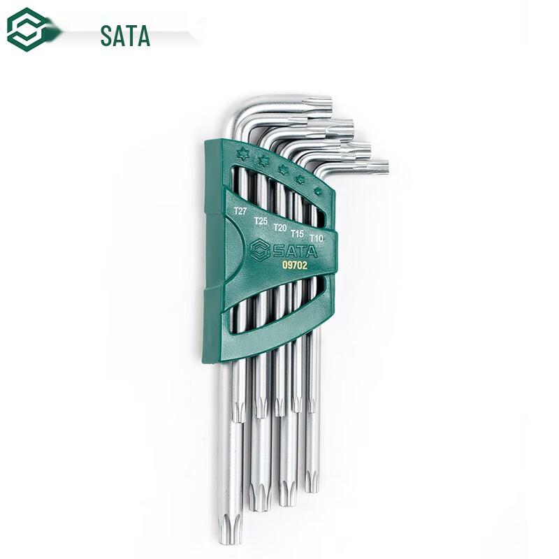 SATA 09702 9-Piece Long Tamper-Proof Torx Wrench Set