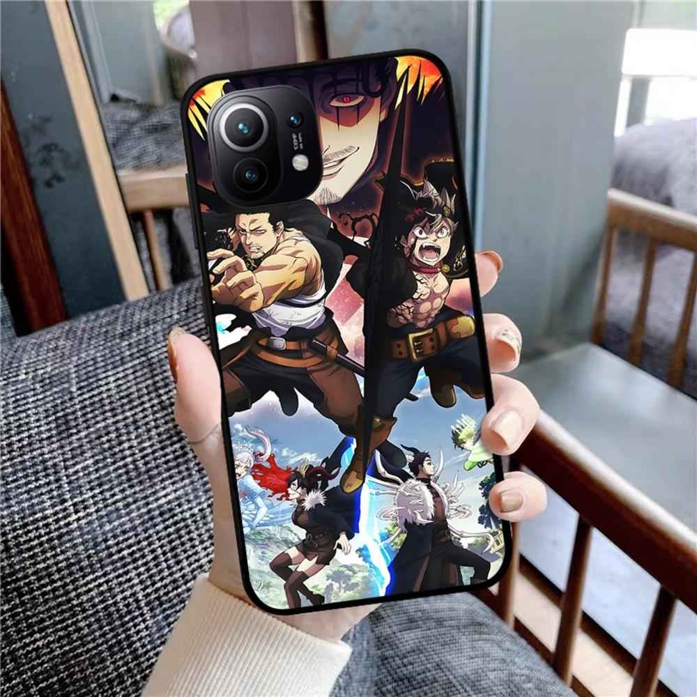 Black Clover Phone Case For Xiaomi Mi 5X 8 9 10 11 12 Lite Pro 10T PocoX3pro PocoM3 Note 10 Pro Lite