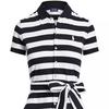 Polo Ralph Lauren SS24 Striped Casual A-Line Midi Short Sleeve Dress Women dresses Multicolor WMPODRSNFA20644-001