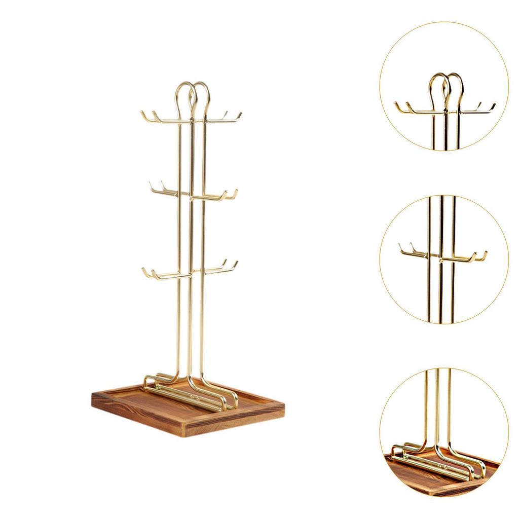 Mug Tree Coffee Cup Holder,Coffee Bar Accessory,Standing,Multi Function Kitchen Organizer Holder