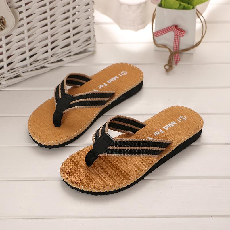 Erkekler Yaz Flip Flop plaj sandaletleri Kaymaz Kapalı Açık Rahat Düz Ayakkabı Erkekler Için Yüksek Kaliteli Ev Terlik