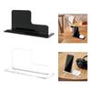 Office and Home Acrylic Desktop Holder Support for Smartphone Earphones, Adjustable Viewing Angle, Slip Resistant Design