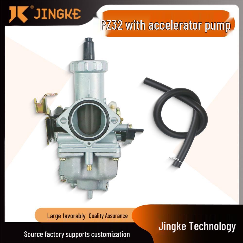 

PZ32 Carburetor with Accelerator Pump for ATV/Motorcycle, Modified for 250-350CC Engines Other