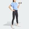 adidas Wzór Luźny Krótki Rękaw Okrągły Dekolt Krótki T-shirt Damskie Topy Niebieski JX1192