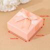 1 Stück Mehrfarbig 7*7*3,5 cm Schleife Geschenkbox für Schmuck Halskette Ohrring Armband Ring Schlüsselanhänger Brosche Aufbewahrungspaket