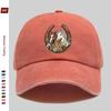 Pc Floral and Horse Pattern Printed Baseball Cap Elegant Double Horse Print Design Golf Cap Home Casual Decorative Hat Comfo