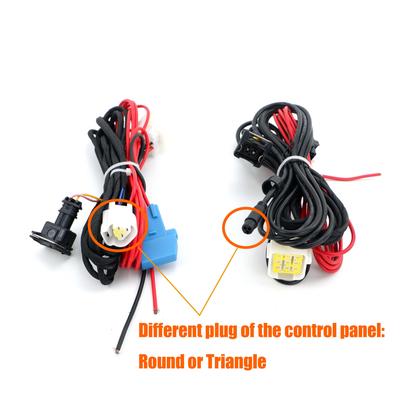 12V / 24V Luft Diesel Standheizung Kabelbaum Kabelbaum Stromversorgungskabel Adapter Rund / Dreieck Für Eberspacher Webasto