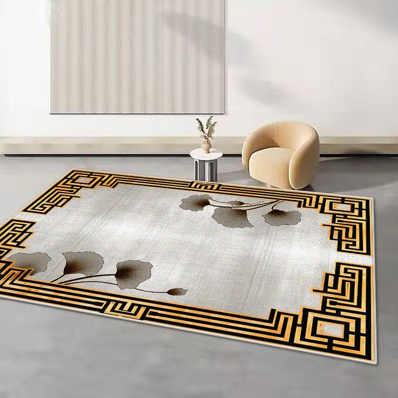 Retro Style Washable Carpets for Living Room Bedroom Rug Ins Soft Fluffy Bedside Rugs Short Plush Large Area Mats Lounge Office