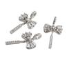 14K Gold Filled Zircon Bow Tassel Pendant Charm for DIY Jewelry
