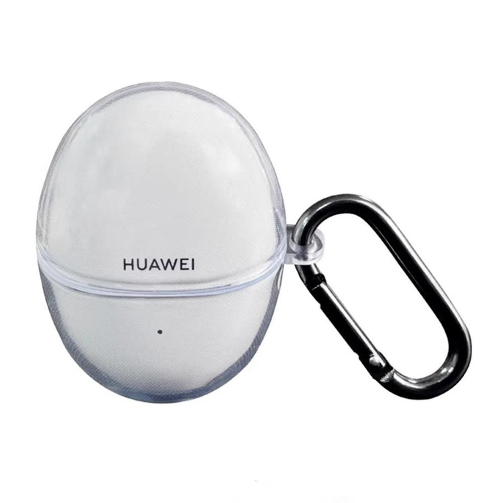 Pro Huawei FreeBuds 6 TPU Průhledné pouzdro Bezdrátová sluchátka Ochranný kryt s přezkou proti ztrátě