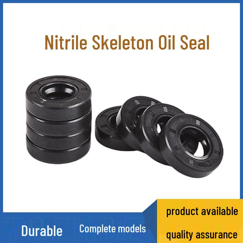 Skeleton Oil Seal Set: Nitrile Rubber Water Pump Seal Rings 14/16/18/20/25 - Oil & Water Resistant