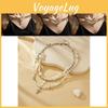 Collana Girocollo con Perla a Croce dal Design Geometrico Unico per Donna con Charm Elegante