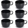 6 ks Kávové hrnky Kávové šálky 12oz Odolné Lehké Plastové Hrnky pro Domov Venkovní Piknik Kempování Narozeninový Dárek Stohovatelné Kávové Hrnky Plastový Šálek