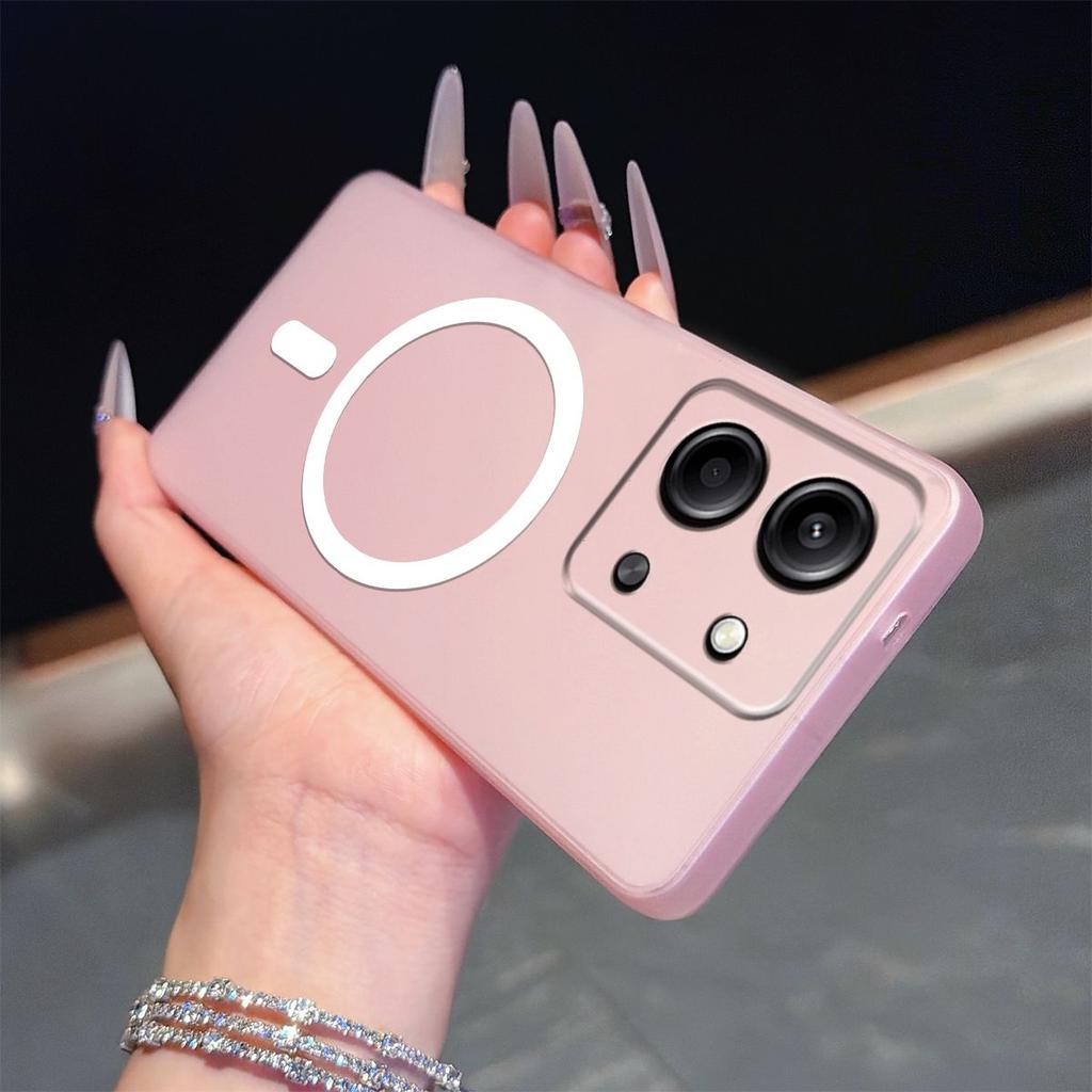 Frosted Semi Clear Magnetic Phone Case for Xiaomi Redmi 15C 5G,15C 4G Soft TPU Shockproof Cover