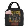G-Guns-S N-N-S R-Roses-S Insulated Lunch Bag for Women Kids Leakproof Food Boxes Thermal Lunch Box Tote