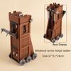 Medieval Military Castle Siege Machines Building Blocks Battering Ram Bonfire Catapults Weapons Rack Armor Helmets Bricks Toys