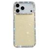 For iPhone 17 Pro Max Case Rhinestone Edge Glitter Back TPU+PC IMD Phone Cover