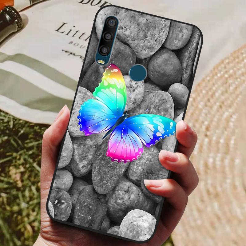 Pour Alcatel 1SE 2020 Coque Anti-choc Fleur Arrière Pour Alcatel 1SE 2020 5030F 5030U 5030D Silicone Souple Coques de Téléphone Pare-chocs