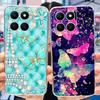 Pro Honor X6a Pouzdro na telefon HonorX6a X 6A 4G WDY-LX1 Roztomilý Motýl Květina Malované Měkký Silikon TPU Zadní Kryt Bumper