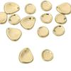 Copper Concave Irregular Oval Pendant For DIY Jewelry Making Craft Accessories
