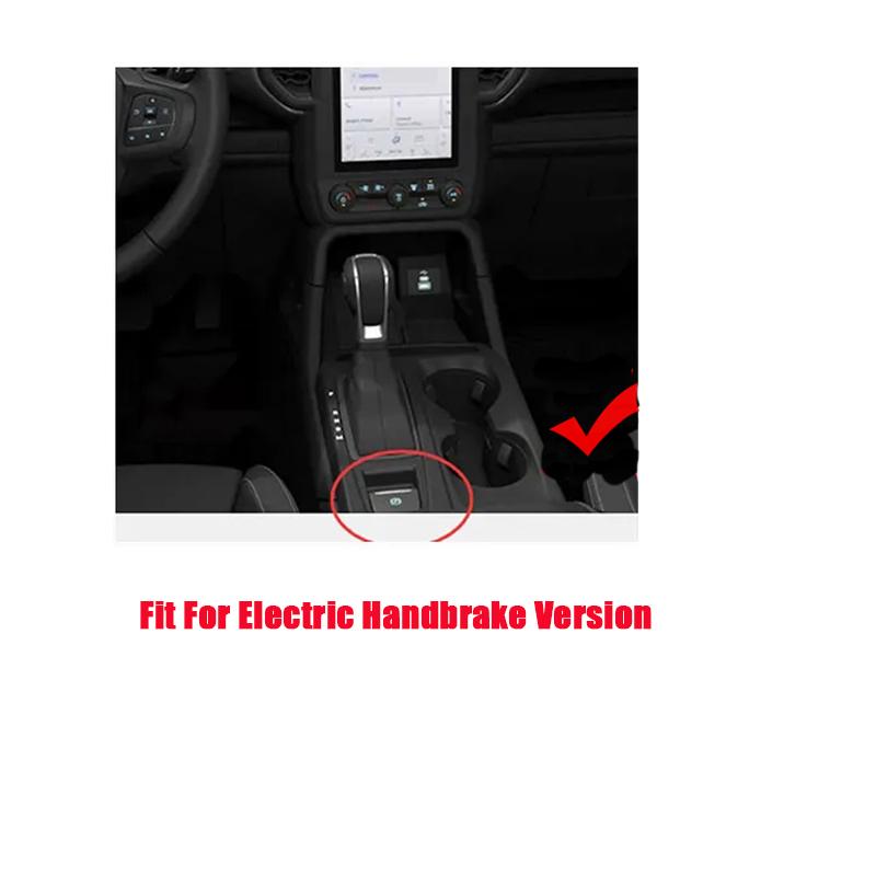 New Upgrade For Ford Ranger Everest 2023+ Electric Handbrake Version Armrest Box Storage Tray Organizer Holder Auto Accessories
