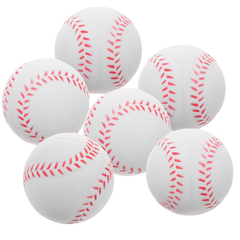 12 st PU Baseball Mjuk Svampboll Leksak Utomhussport Träning Baseboll Barn Avstressande Inomhus Utomhus Leksaksboll