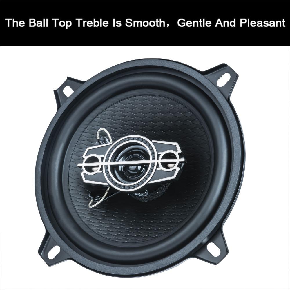 2x95W 5 Inch Total 4-Way HiFi Coaxial Speaker With Dust Cover And Audio Cable Car Door Auto Audio Music Stereo Full Range