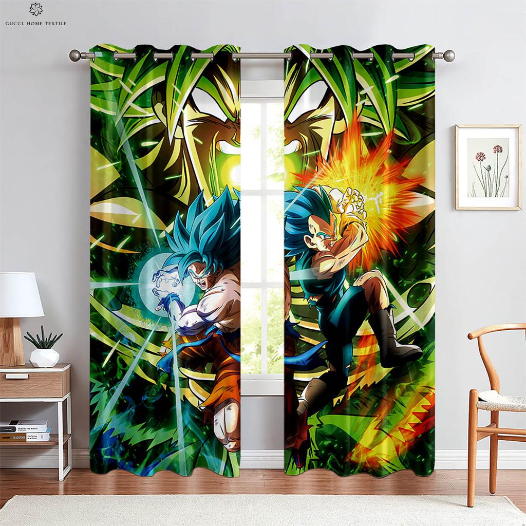 Hot-Blooded Anime Japanese Comic Printed Curtains Bedroom Living Room Student Dormitory Decorative Curtains Custom Curtains