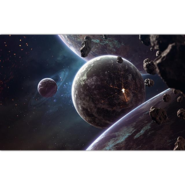 Universum Planet Sonnensystem Poster Kinder Bildung Cartoon Erde Klassenzimmer Lernen Leinwand Malerei Wandkunst Leinwand Poster Kein Rahmen