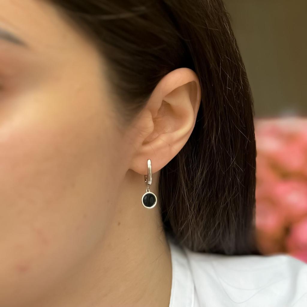 Silver Earrings with Enamel (2137160)