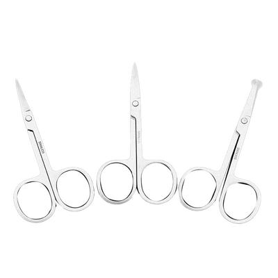 Round Head Curved Mustache Nose Ear Hair Remover Scissor Trimmer Safety Scissor