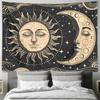 Starry Sky Dream Wall Hanging Home Decor Tapestry Featuring Sun and Moon Patterns