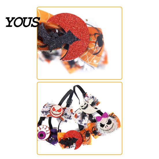 Decorative Bows for Potted Plants Halloween Goose Bow Tie, Porch Statue Accessories, Spooky Skull Ghost Petite Party Ornament Tie Lawn Statue, Outdoor