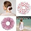 Aesthetic Hair Scrunchies Women Elastic Ruched Hair Ties Wedding Party Headwear