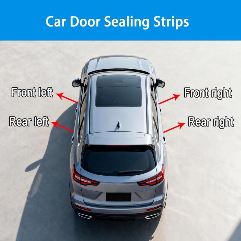 1PCS Left/Right Rear Door Weatherstrip Moulding Rubber Seal For Honda Civic Sedan 2006-2011 OEM 72850-SNA-A01 72810-SNA-A01
