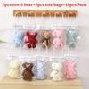 10pcs/5Set Teddy Bear Towel Gift Set, Wedding Companion Gift, Comes with Transparent Bag  Suitable for Christmas, Birthday