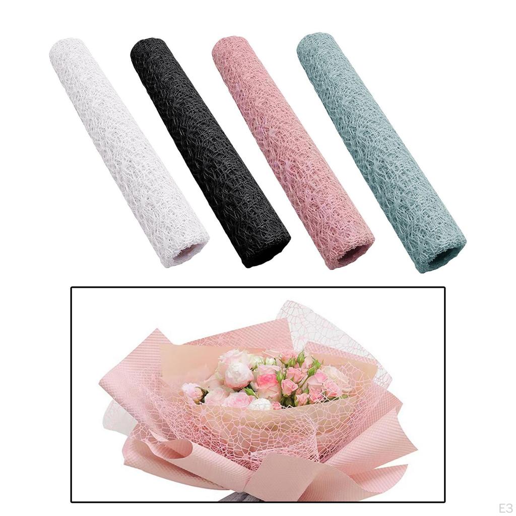 Jacquard Net Mesh Bouquet Wrap Table Runner for Events