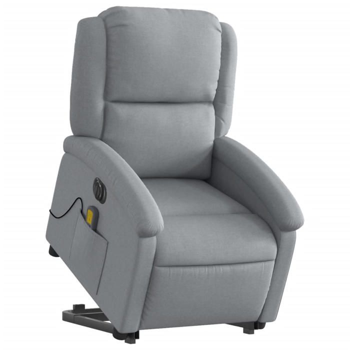 VidaXL Electric Massage Recliner, Relaxation Chair with Adjustable Backrest and Footrest, Seat of 3204200