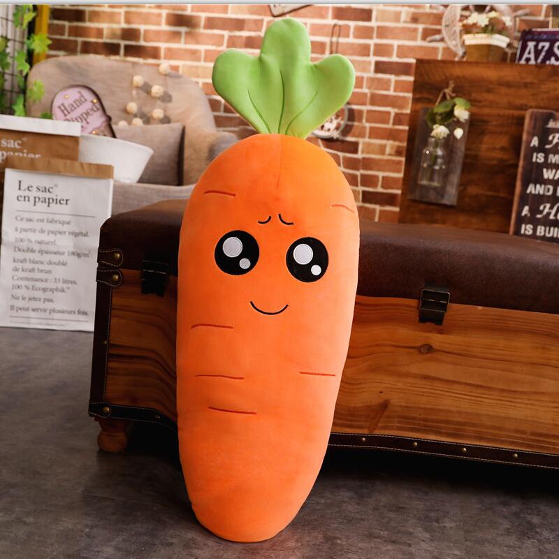 45/70/90cm Cretive Simulation Plant Plush Toy Stuffed Carrot Stuffed With Down Cotton Super Soft Pillow Lovely Gift For Girl