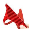 Red Carbon Fiber Gear Shifter Frame Cover Trim For Honda CR-V CRV 2007-2011